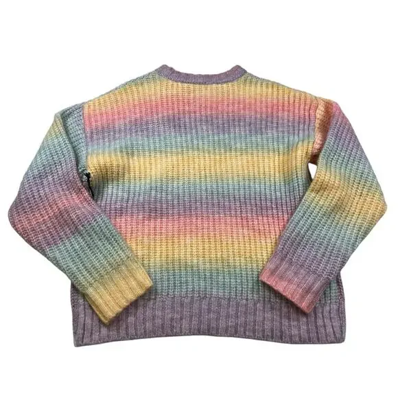 Hello Kitty Forever 21 Sweater New with tag Stripe Multicolor Sweater Sz Small - Picture 3 of 11